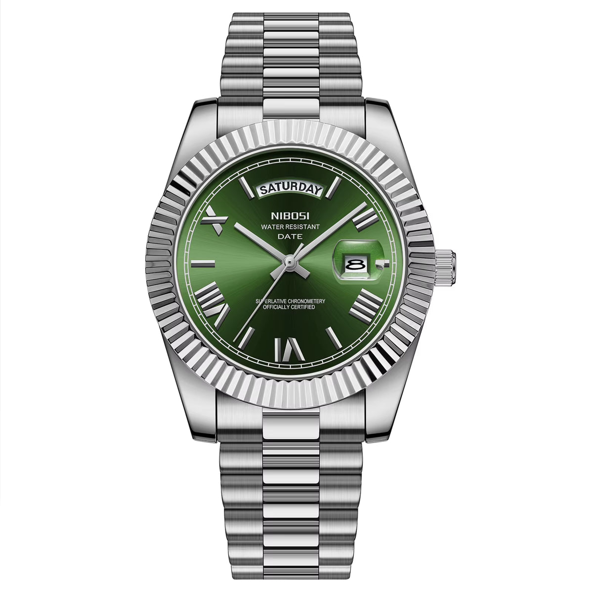 NIBOSI 2628 Luxury Fashion Brand Waterproof Custom OEM ODM Service Auto Date Week Quartz Watch