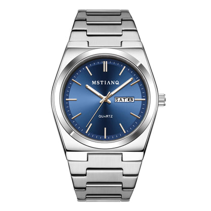 MSTIANQ S1 New Luxury Men'S Stainless Steel Quartz Watch Business Waterproof Men'S Reloj Clock Luminous Date Fashion Style
