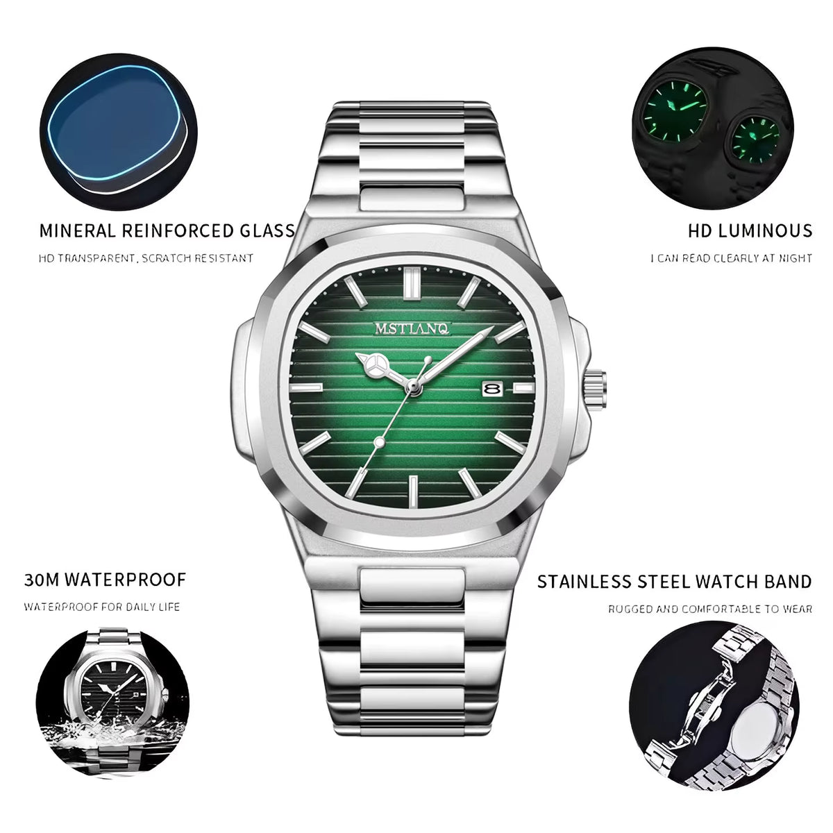 Customization Logo Wholesale Men'S Wristwatch Steel Luminous Relojes Watch for Man Quartz Watches Reloj Para Hombre