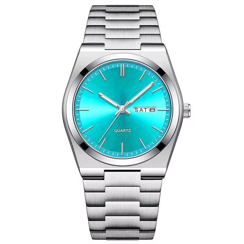 MSTIANQ S1 New Luxury Men'S Stainless Steel Quartz Watch Business Waterproof Men'S Reloj Clock Luminous Date Fashion Style