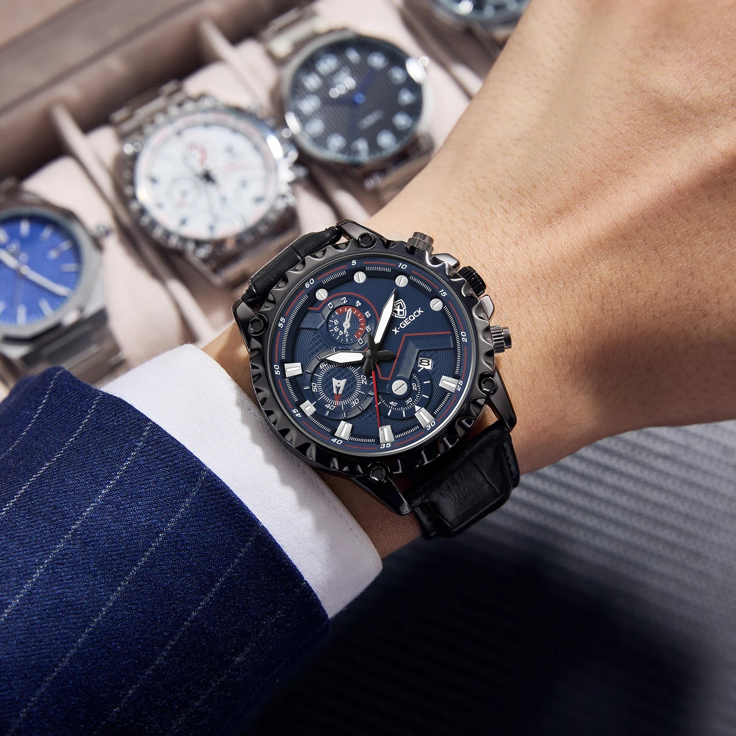 For New Luxury Sports Quartz Watch Men Waterproof 3BAR Alloy Case Coin Design Antique Fashion Charm Casual Wristwatch