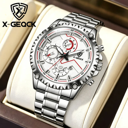 For New Luxury Sports Quartz Watch Men Waterproof 3BAR Alloy Case Coin Design Antique Fashion Charm Casual Wristwatch