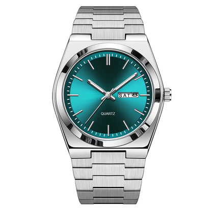 MSTIANQ S1 New Luxury Men'S Stainless Steel Quartz Watch Business Waterproof Men'S Reloj Clock Luminous Date Fashion Style