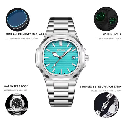 Customization Logo Wholesale Men'S Wristwatch Steel Luminous Relojes Watch for Man Quartz Watches Reloj Para Hombre