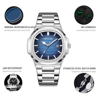 Customization Logo Wholesale Men'S Wristwatch Steel Luminous Relojes Watch for Man Quartz Watches Reloj Para Hombre